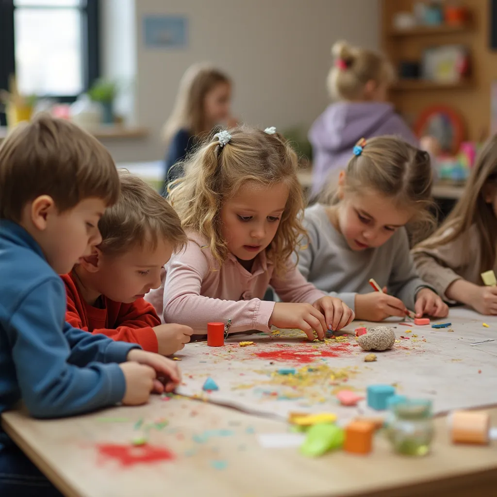 Spielzeug-Workshop im Gange