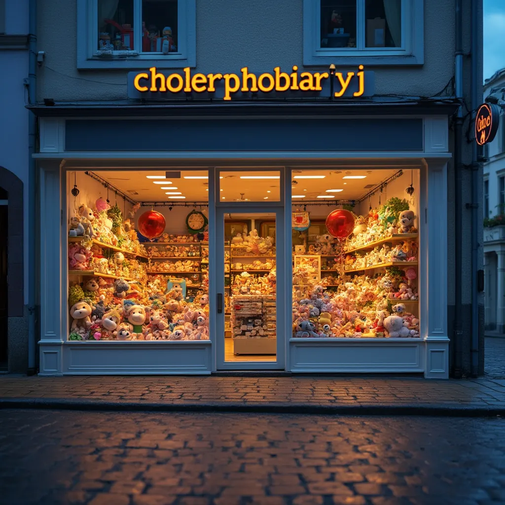 Außenansicht des Ladens bei Nacht